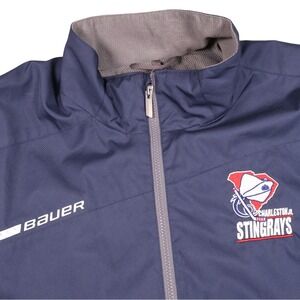 Charleston Stingrays Hockey Bauer Team Jacket Mens Large‎ Full Zip